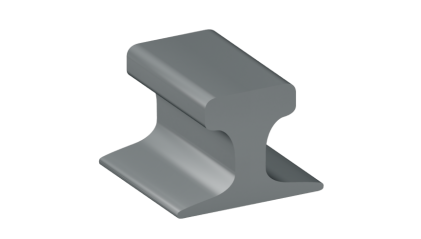 Рельсы КР100 стальные крановые 10 м К76Ф фото рельсы КР100 стальные крановые 10 м К76Ф купить в Челябинске