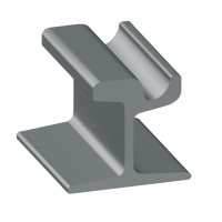 Рельсы РТ58 стальные трамвайные 19 м Э76 ГОСТ 55941-2014