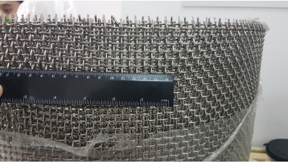 сетку нержавеющую рифленую (канилированную) 40x40 5 мм 12Х18Н10Т купить в Челябинске