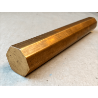 Шестигранник бронзовый 38 мм БрНХК ГОСТ 1628-2019