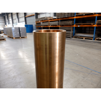 Труба бронзовая прессованная ГКР 120x10 мм БрАЖ9-4 ТУ 48-21-39-79