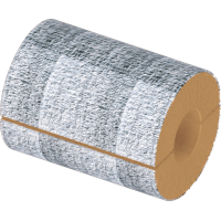 Цилиндр теплоизоляционный базальтовый навивной фольгированный 108x60x1000 мм НГ Ц 100 ГОСТ 23208-2022