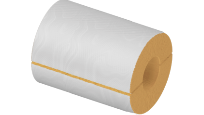 цилиндр теплоизоляционный минераловатный 102x100x500 мм НГ Ц 100 купить в Челябинске